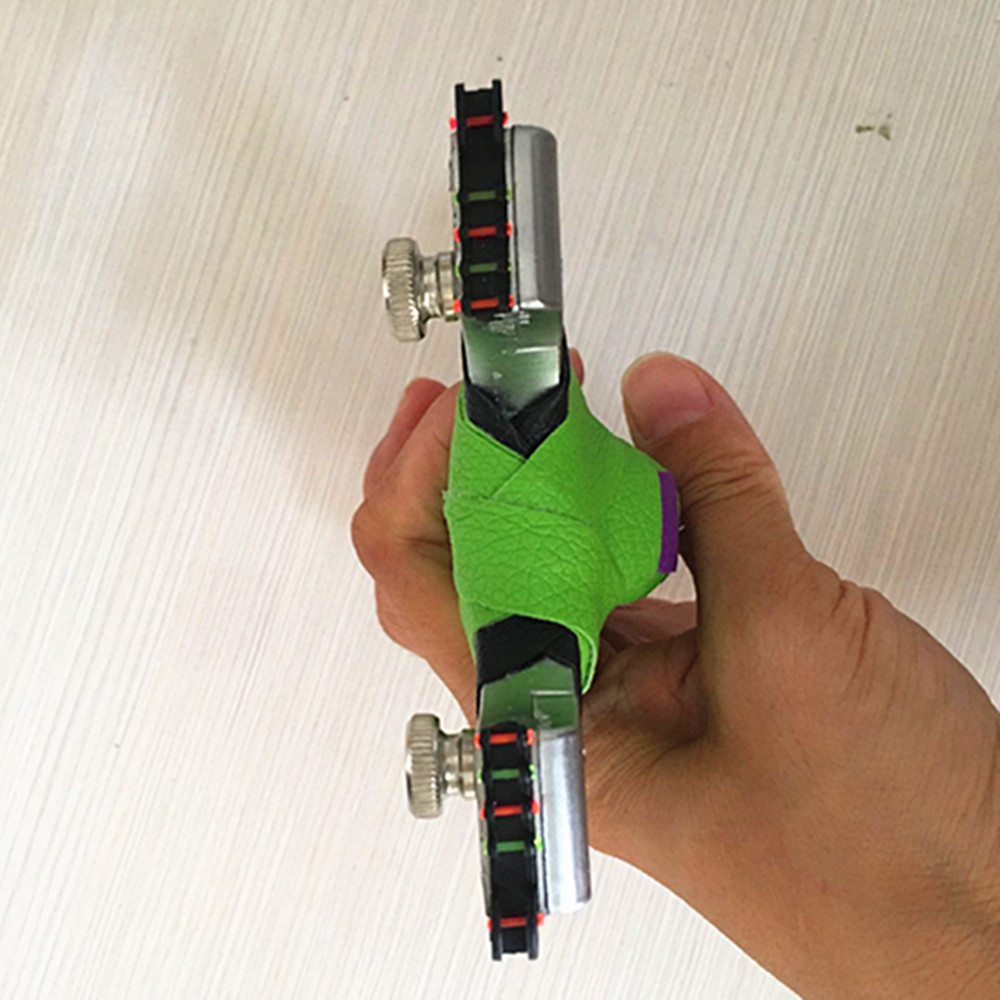 弹簧快压锁凤弹弓 十字光纤瞄弹弓 合金快压扁皮夹片扁皮筋弹弓