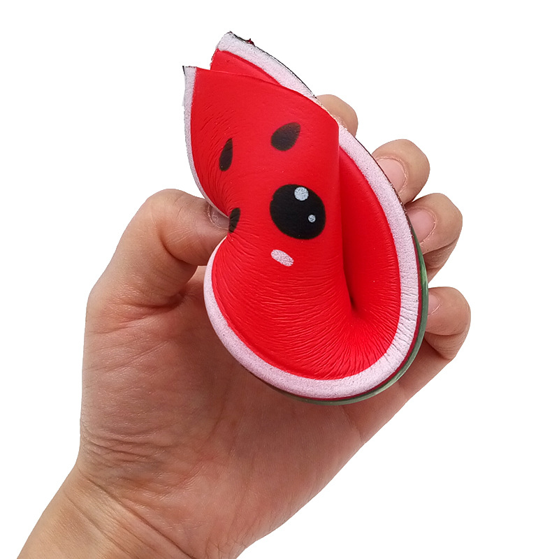 慢回弹玩具 squishy笑脸西瓜 减压西瓜圣诞捏捏乐面包慢回弹西瓜