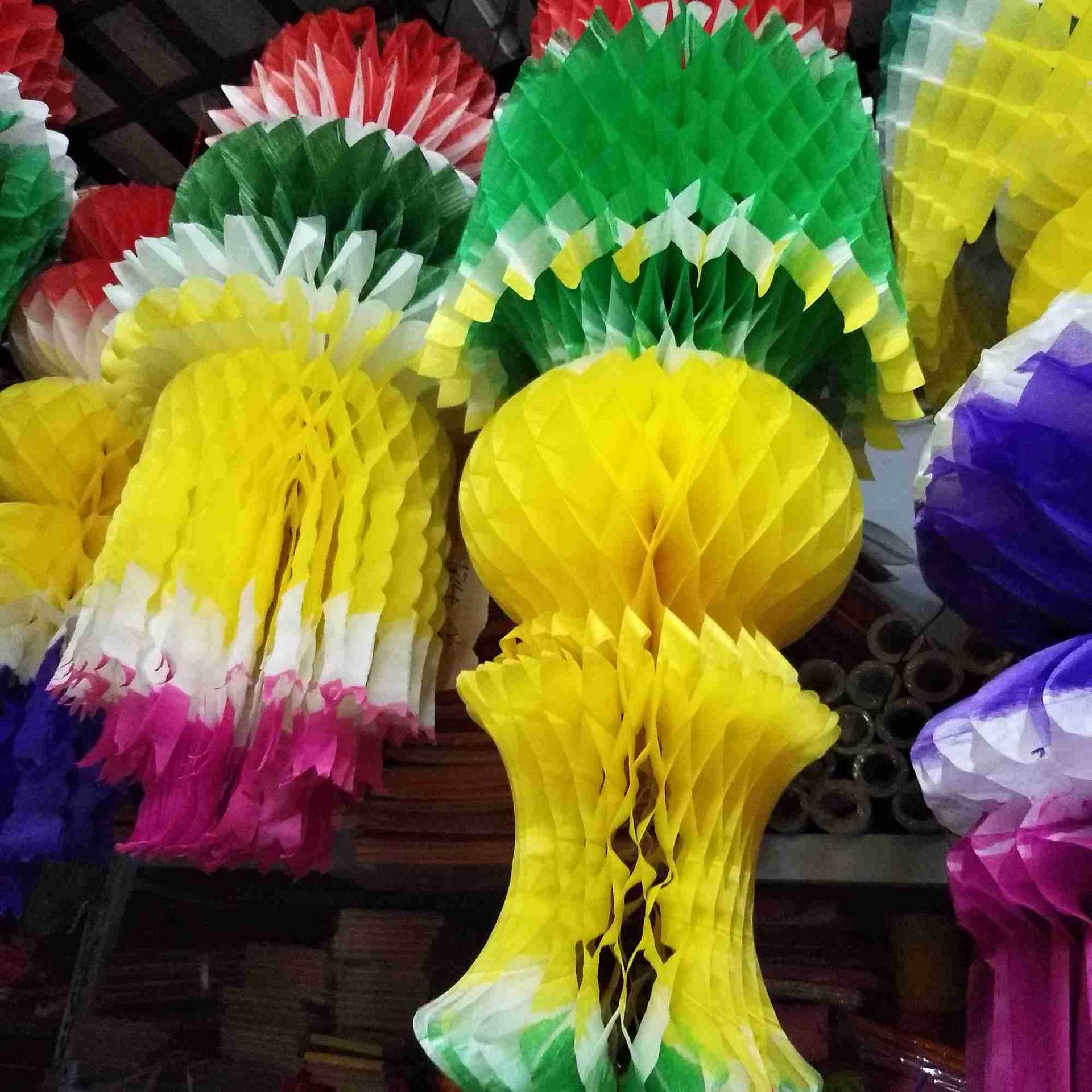 新款坟飘清明飘纸灯笼纸拉花吊钱上坟祭祀用品纸扎装饰清明花花圈