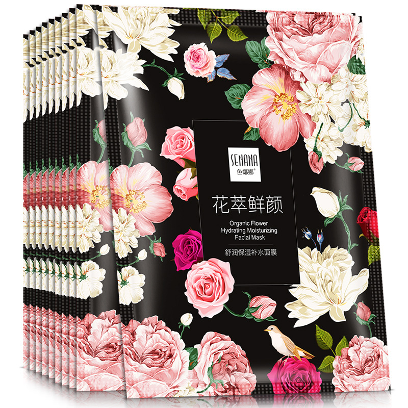 Senana Marina Moisturizing Moisturizing Moisturizing Mask Moisturizing Lock Water Balance Water Oil Relieving Dry Skin Rose Mask for Women Wholesale