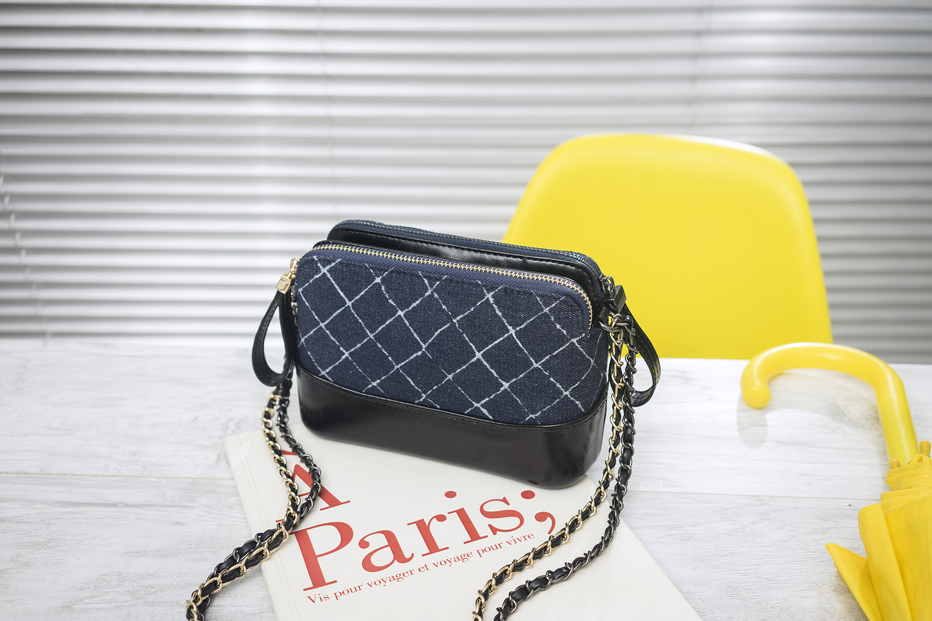 2018新款撞色小香风流浪包链条女包小号单肩包工厂批发一件代发