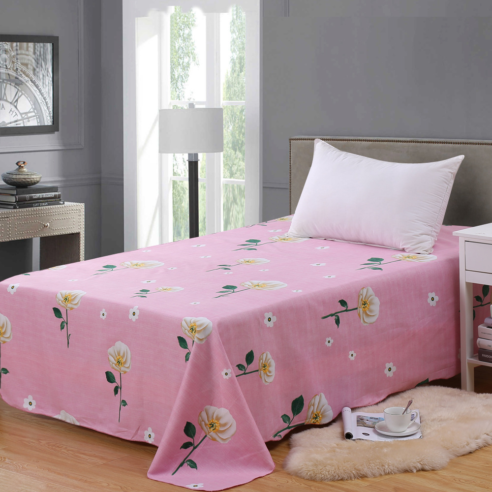 加厚磨毛床单批发 床上用品单件床单 单双人床单学生宿舍床单定制