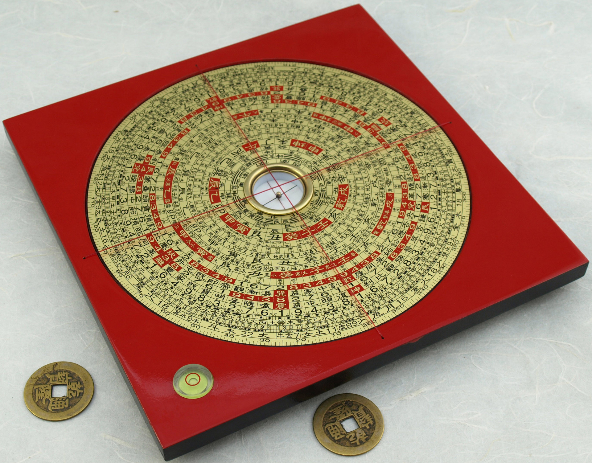 2吋综合盘 铜 木制 罗经盘