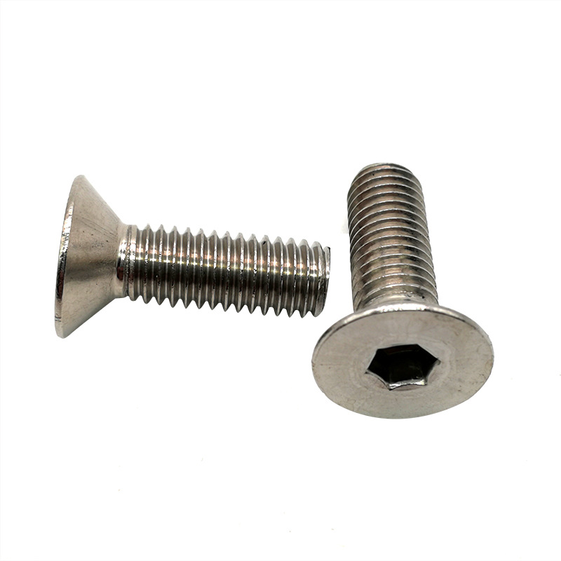 不锈钢304材质平杯din7991沉头内六角平头螺丝m2m2.5m3m4