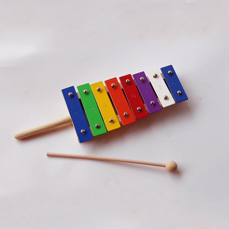 促销 奥尔夫儿童打击乐器 彩色8音铝板琴 早教顺八音敲琴打琴