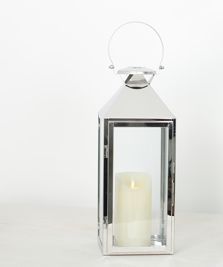 欧式大号落地不锈钢烛台铁艺风灯蜡烛台婚庆户外软装蜡烛灯咖啡厅