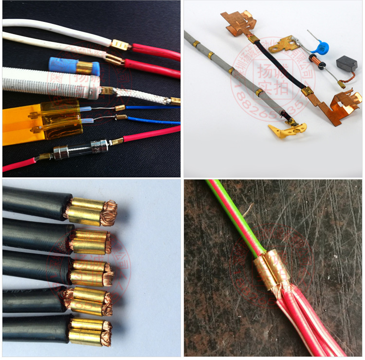 新款超静音铜带机 氖灯电阻耳机线铜扣接线机led灯铆压铜片端子机