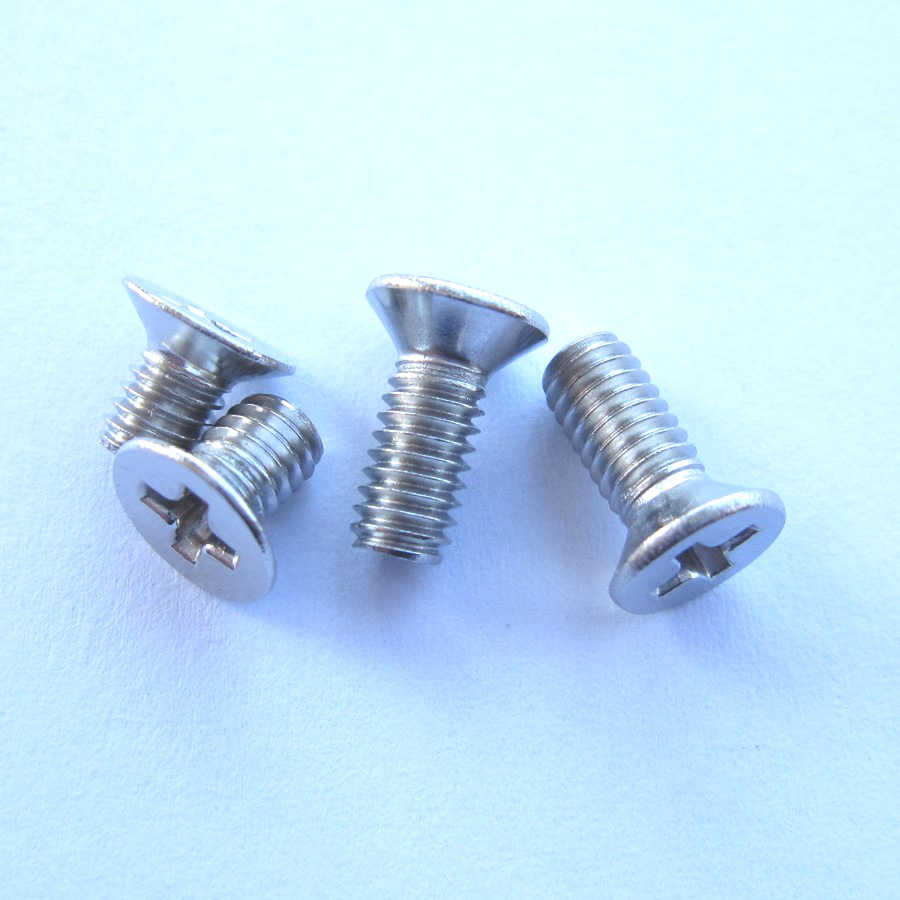 镀镍螺丝 十字沉头螺钉 m3x10