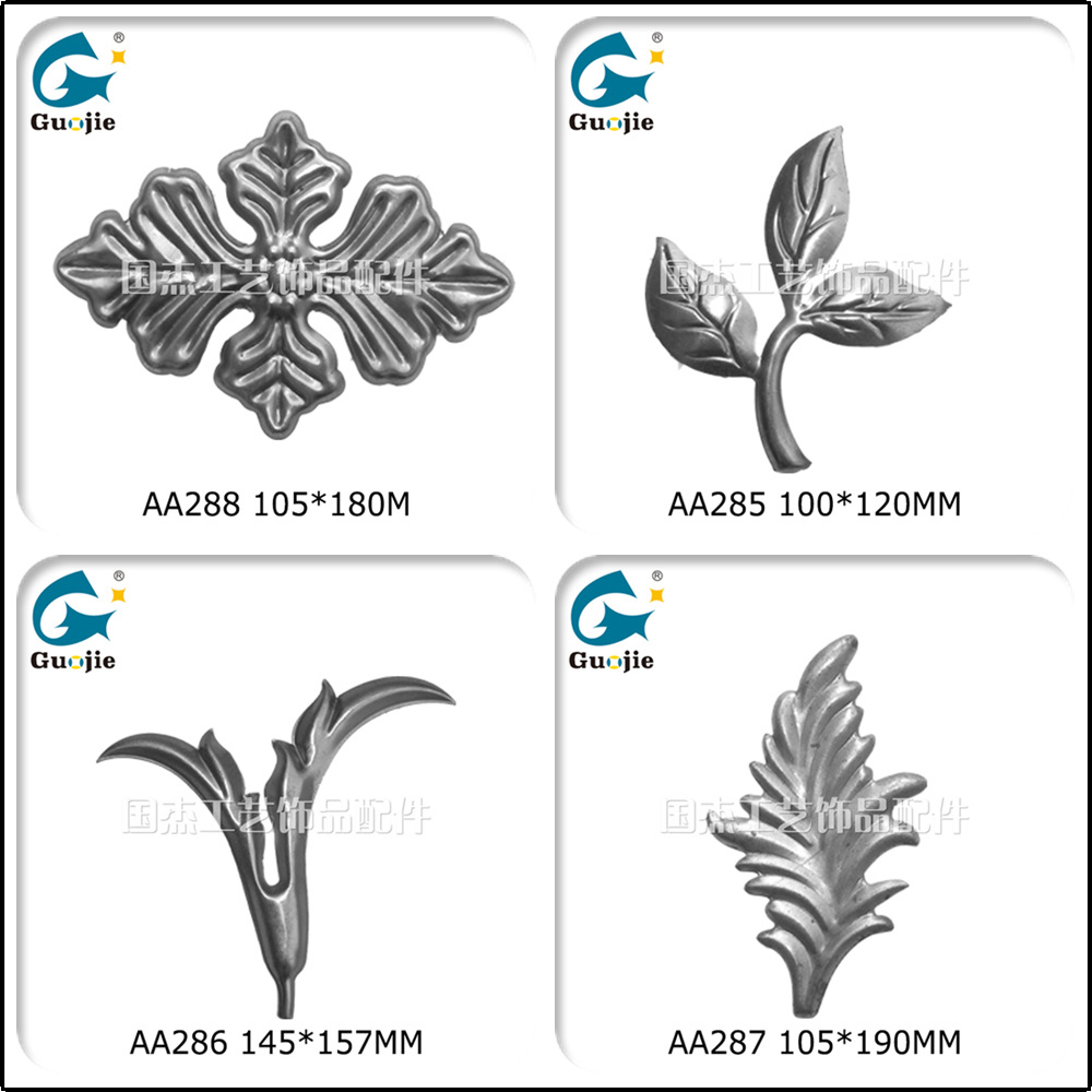 Three-Petal Maple Leaf Stamping Die Artificial Plant Pastoral Craft Decorative Pendant Iron Metal Stamping Parts with Handle