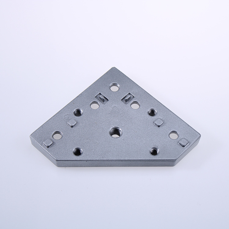 40铝型材通用铝板 脚轮脚杯通用铝端板 万向轮连接件 流水线配件