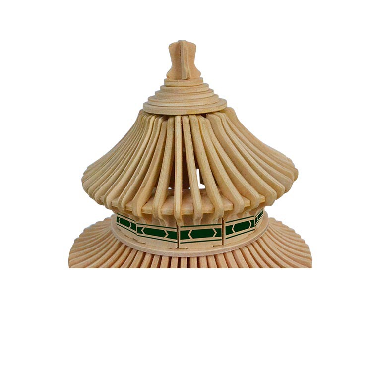 木质3d立体古建筑模型 北京四合院拼图 儿童创意手工diy益智玩具