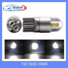 斯霍维新款汽车LED示宽灯T10 3030 2smd 6W牌照灯W5W无极尾箱灯