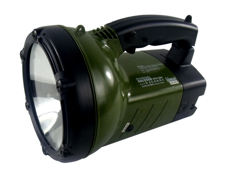 新佳220氙气探照灯强光hid夜间巡逻灯夜猎灯100w可充电外接探照灯