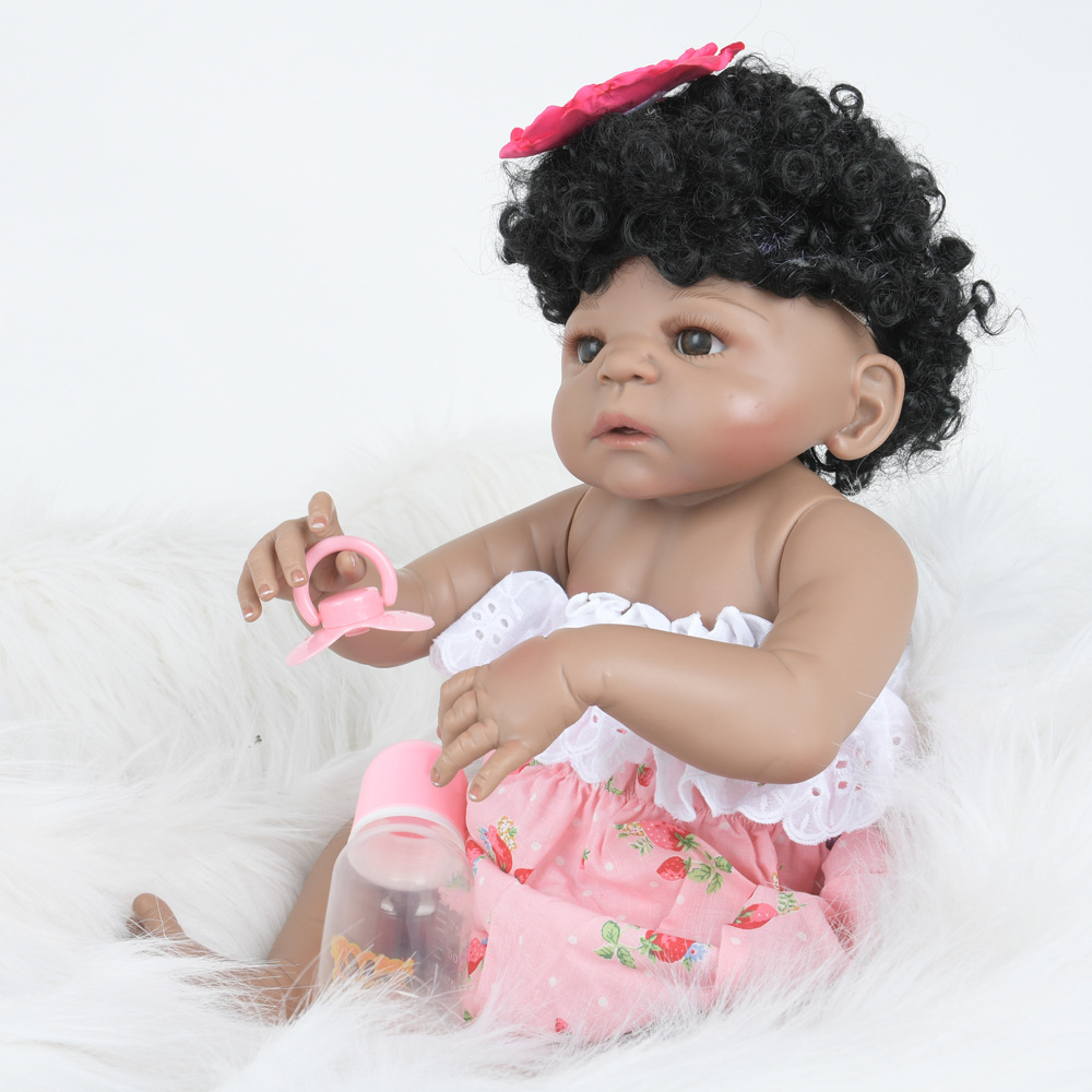 非洲卷发 重生洋娃娃玩具 欧美穿衣服亚马逊热销早教婴儿可洗澡