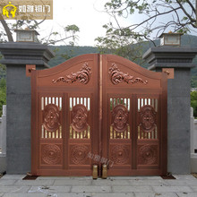 豪庭铜门|别墅围墙铜门|庭院大门|花园铜门
