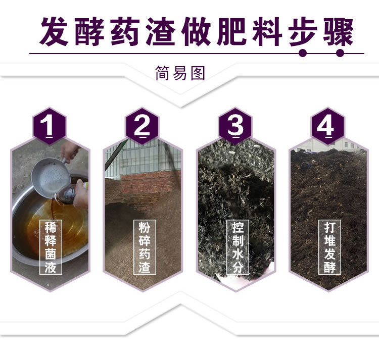 发酵药渣做肥料的步骤