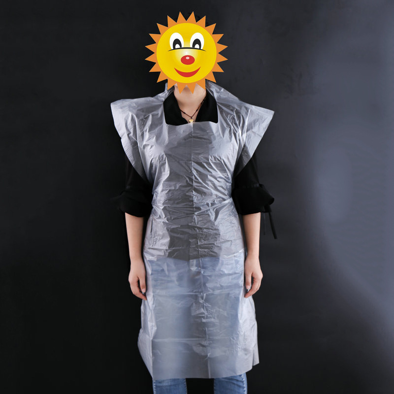 厂家直销低压围裙 防油防水 厨房工作围裙批发 一次性折叠围裙
