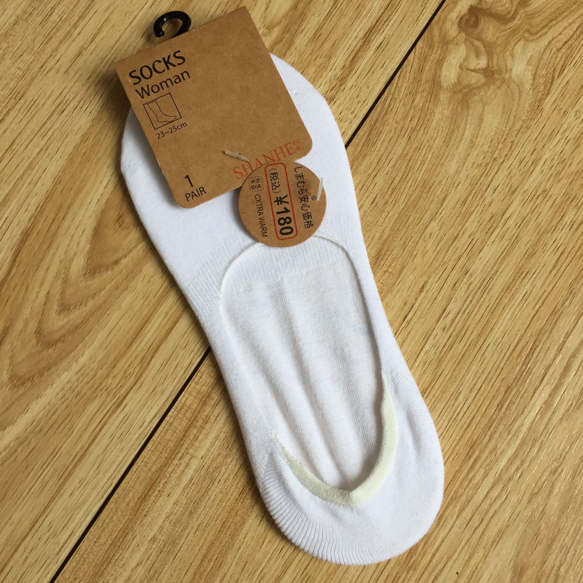 春夏情侣款 200针纯色全棉隐形船袜 薄款浅口硅胶防滑无骨女士棉