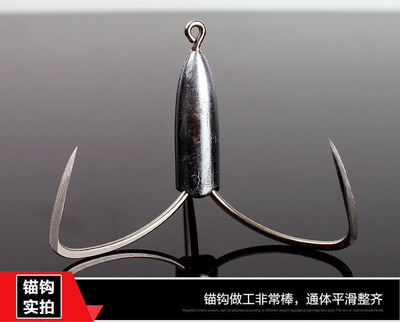 热卖手研锋三角锚锚钩刀口砣三角锚钩手工打磨