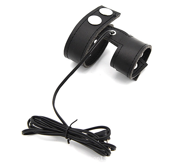 成人情趣用品电击脉冲理疗配件男用皮革阴茎环蛋蛋环锁精环睾丸