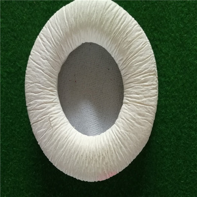 厂家直销白色车缝青蛙皮皮耳套 隔音降噪 外观柔软 防滑