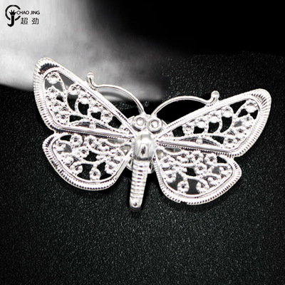 新品 复古镂空蝴蝶披肩扣个性昆虫胸针连衣裙开衫蝴蝶扣别针配饰