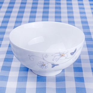 创意酒店瓷器餐具 家用吃饭喝汤碗微波餐具 4.5英寸陶瓷米饭碗