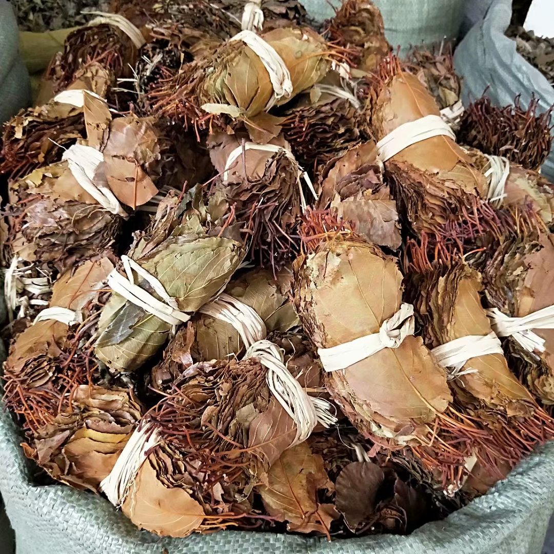 中药材山楂叶扎把山楂叶