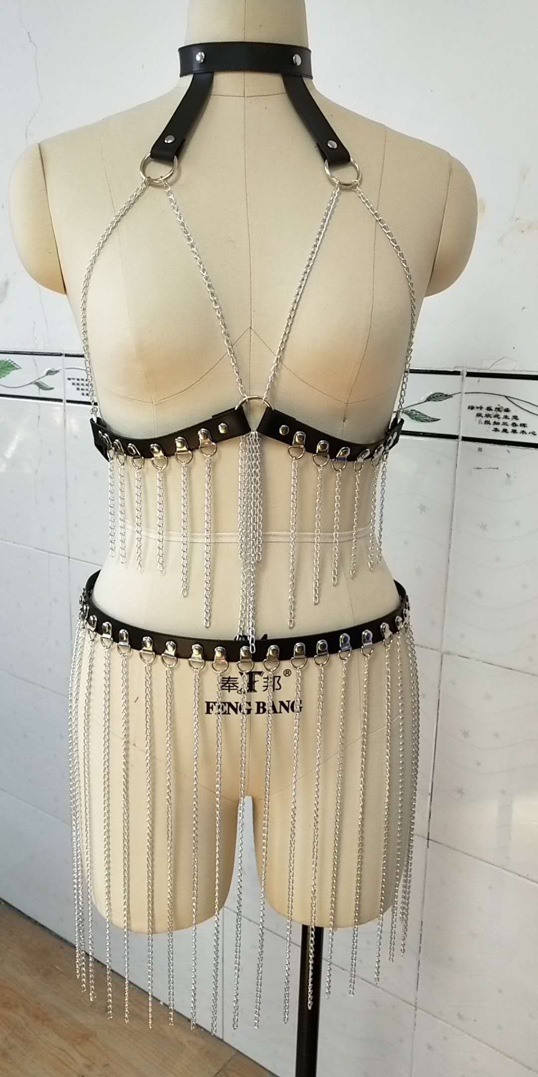 皮革身体链 ktv表演用