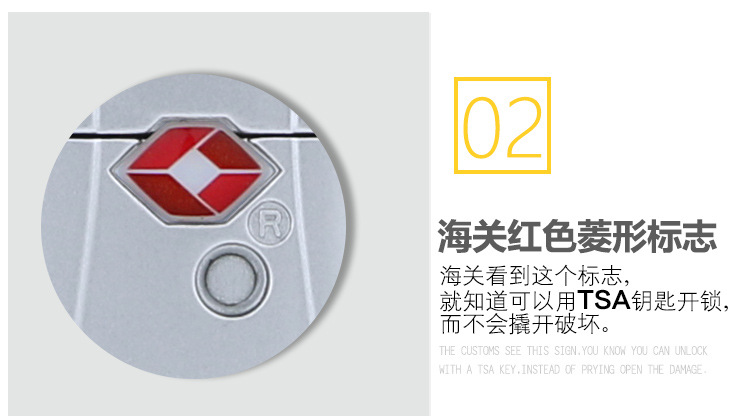 7色现货长期有货 tsa海关锁出国旅行密码锁 防盗钢丝锁海关挂锁