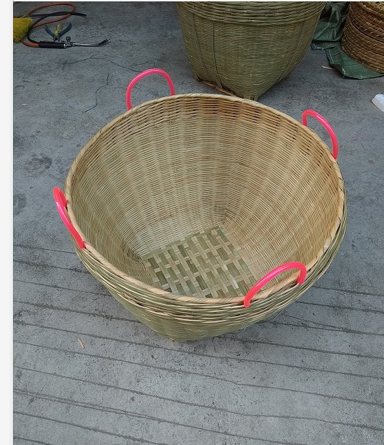 餐厅装饰竹箩 茶叶竹篓 装饰背竹筐 淘米竹箩谷萝鸡蛋萝装米萝