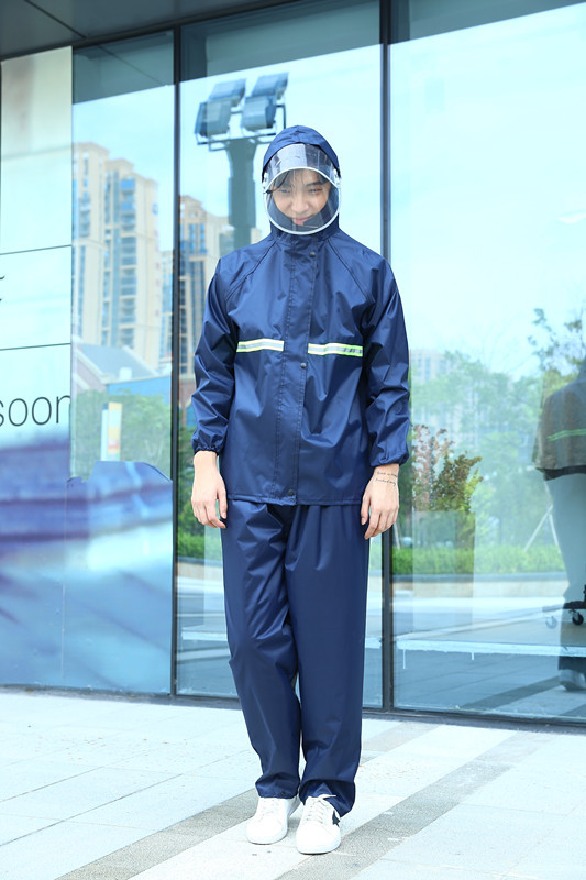 Double Brim Oxford Raincoat Suit Split Raincoat Adult Raincoat Men and Women Split Raincoat Double Raincoat Rain Pants