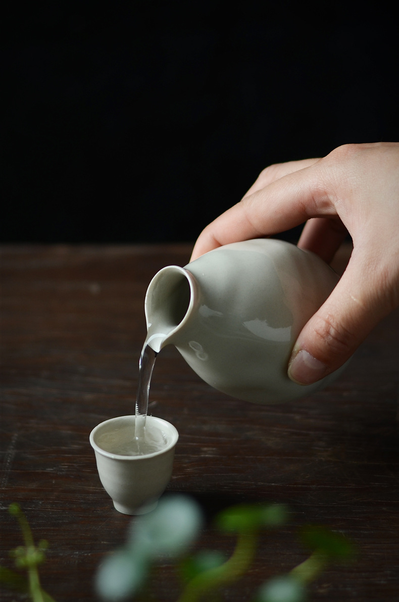简约陶瓷酒具套装酒壶分酒器白酒烈酒杯日式烧酒壶小酒盅清酒具
