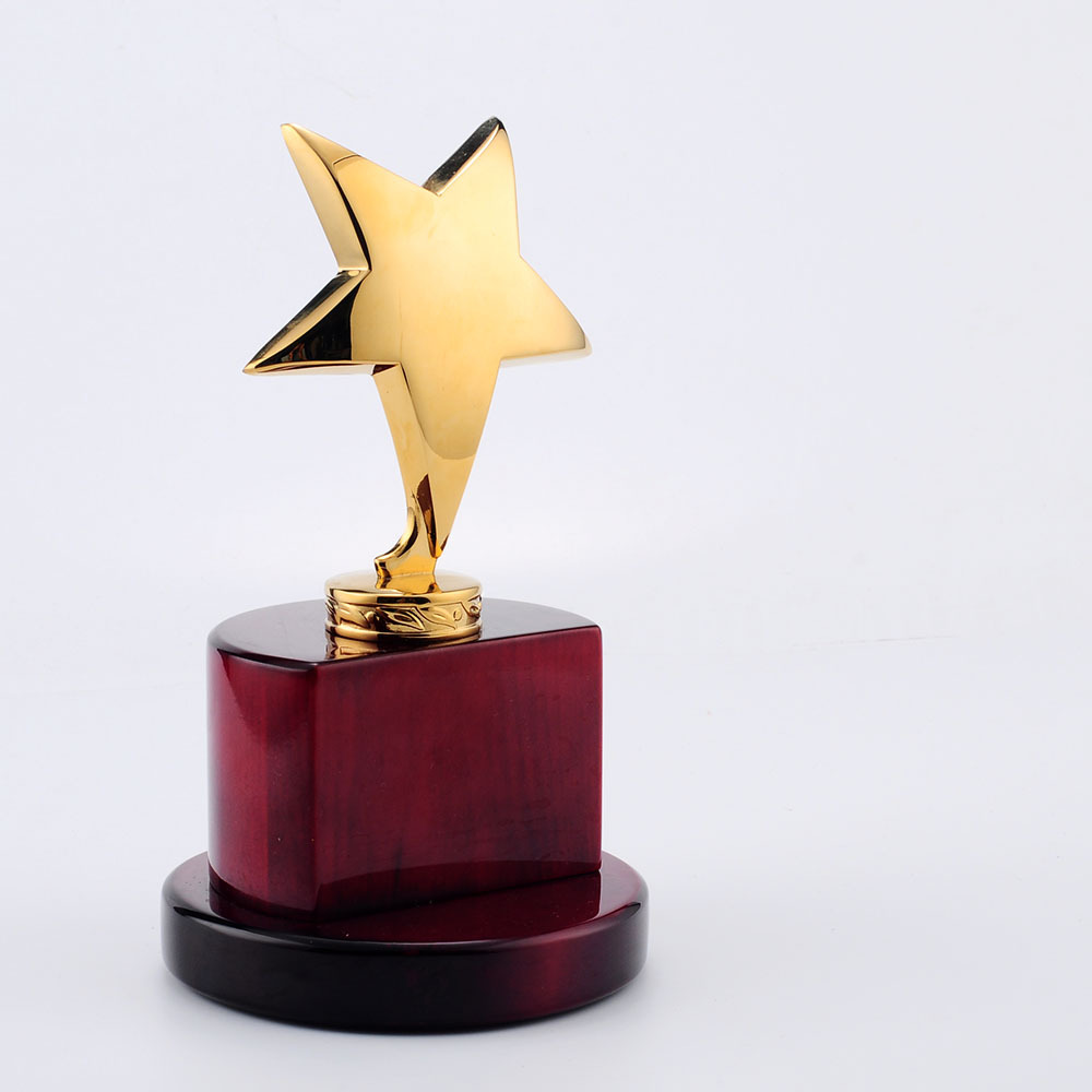 创意不锈钢奖杯银行定制奖杯桌面摆件工艺品纪念品订做