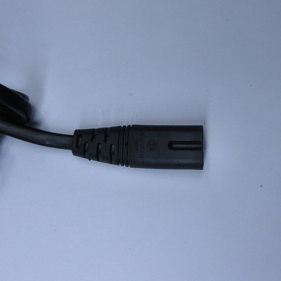 佛山德方国标8字尾电源线 二芯插头带八字尾插头ccc认证电线纯铜