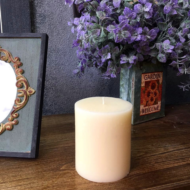 柱型简约米白短柱型流泪蜡烛柱型简约象牙白短蜡烛香薰蜡烛