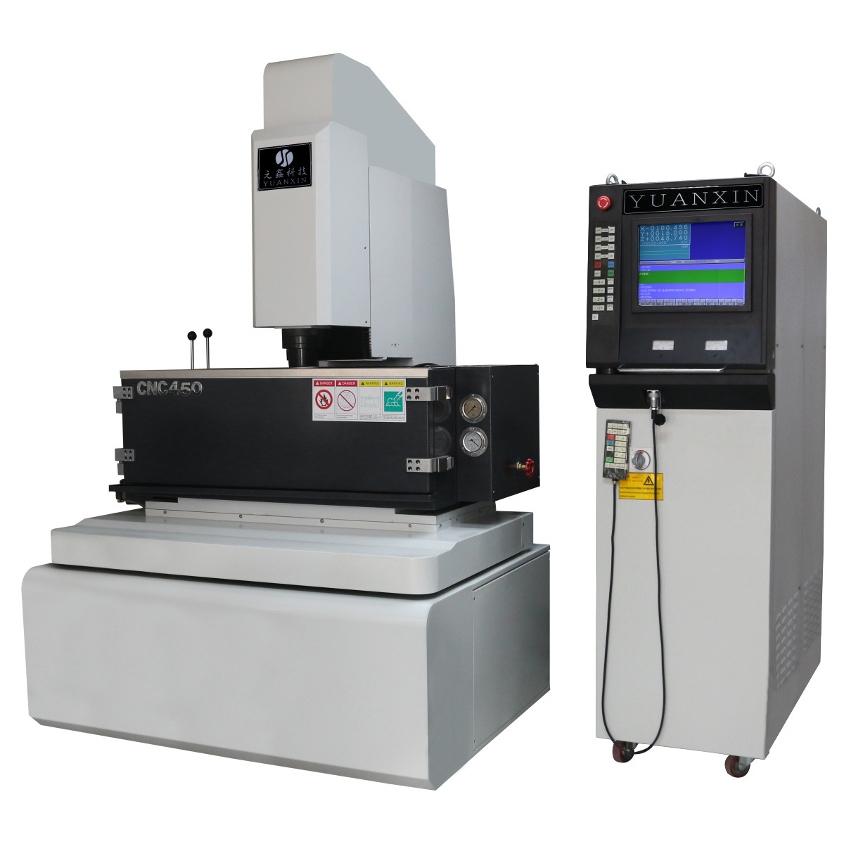 厂家直销cnc数控镜面火花机元鑫电火花机床edm放电加工保修两年