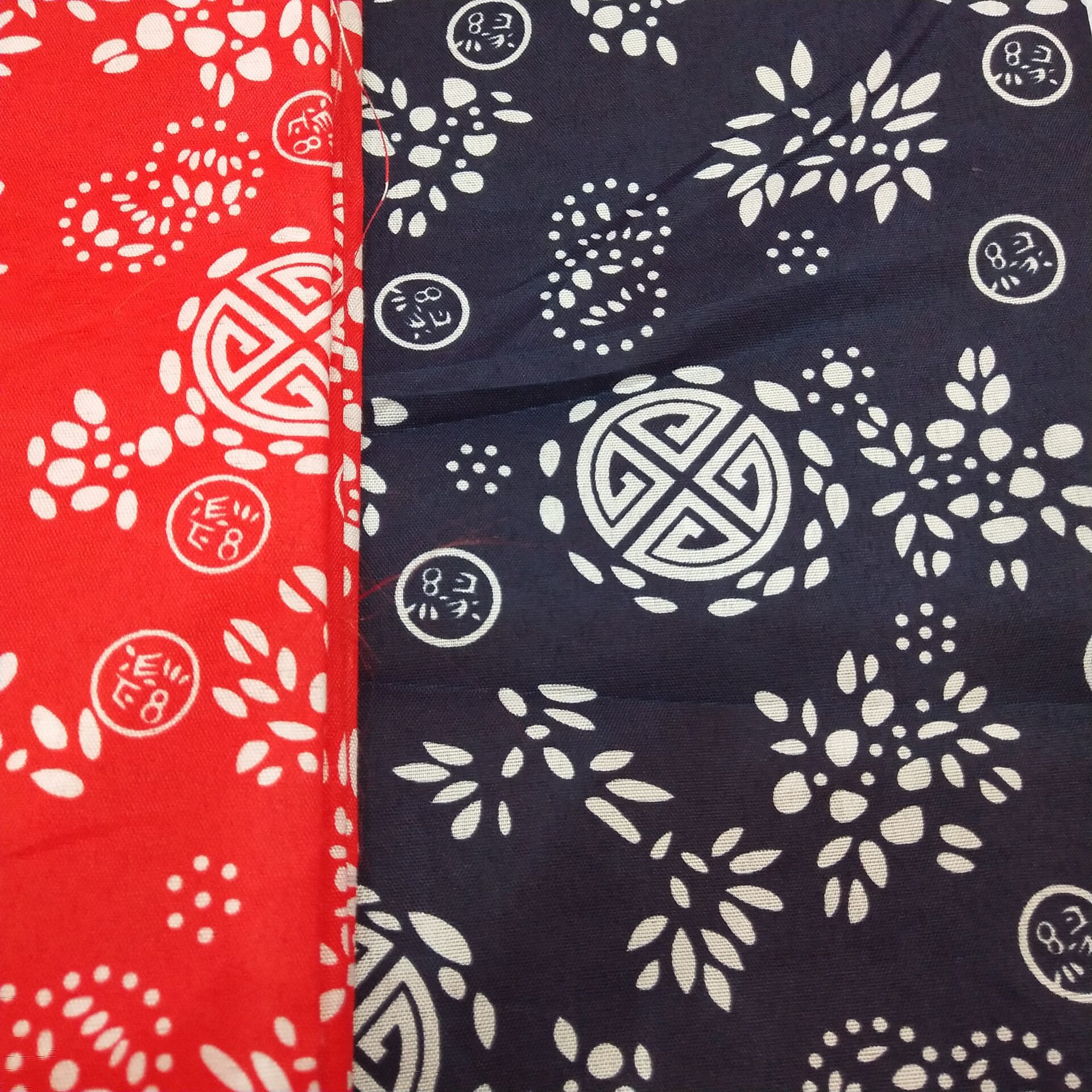 厂家供应蓝印花布酒盖头酒坛酒布 背景布复古蓝印花布 可定制