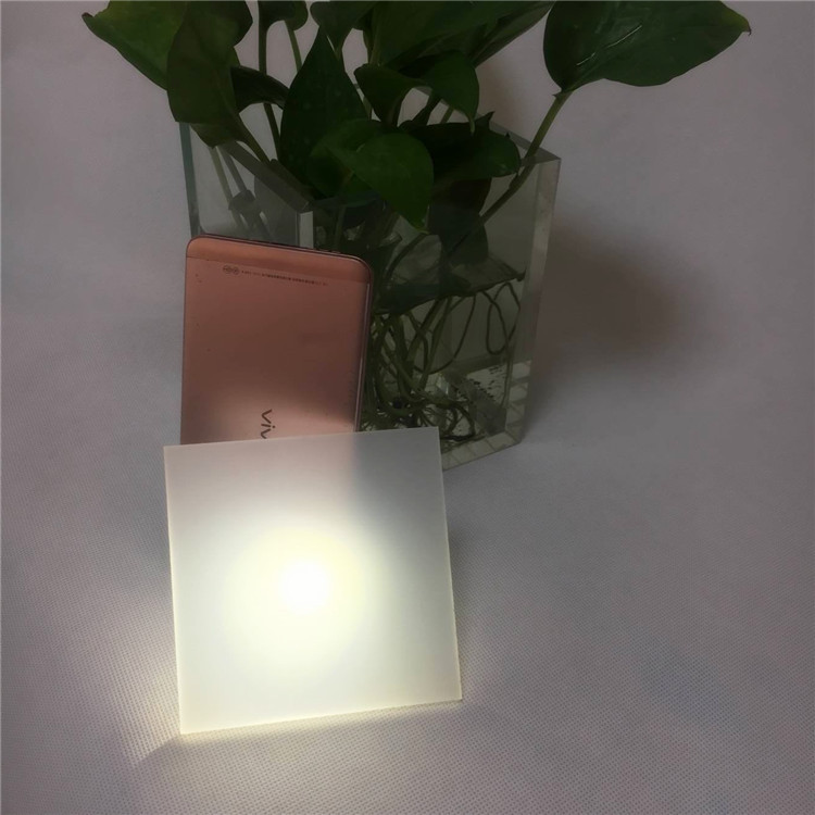 现货白色单面磨砂亚克力扩散板 pmma有机玻璃灯白片 灯箱板材定制