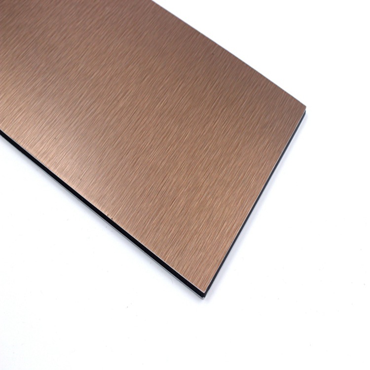 广东棕铜拉丝4厘10丝铝塑板石纹外幕墙acp4mm0.21mm铝塑板厂家