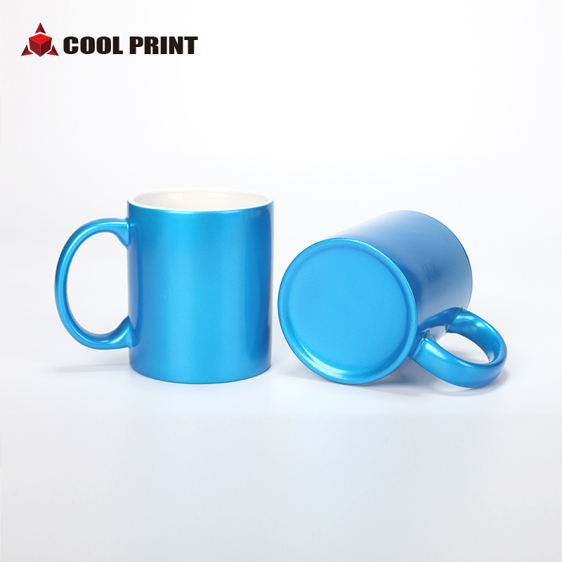 Wholesale Thermal Transfer Coated Cup DIY Creative Logo Printing Advertising Pearl Cup Ceramic Gift Cup