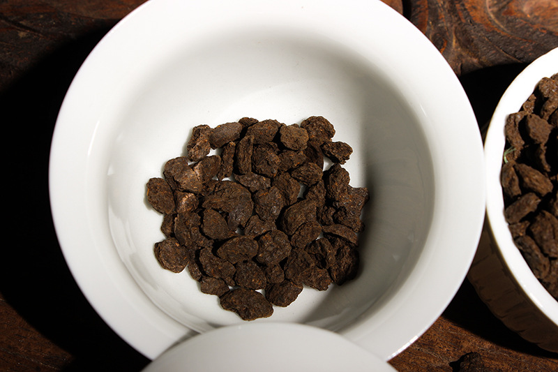 云南普洱茶黑茶茶化石碎银子小茶头表面无抛光茶头糯米香熟茶一斤