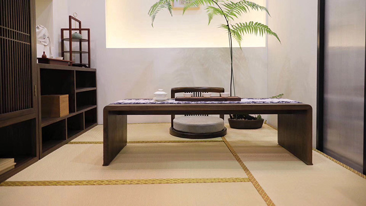 禅意日式榻榻米茶几黑胡桃木茶桌炕桌飘窗桌新中式实木矮桌国学桌