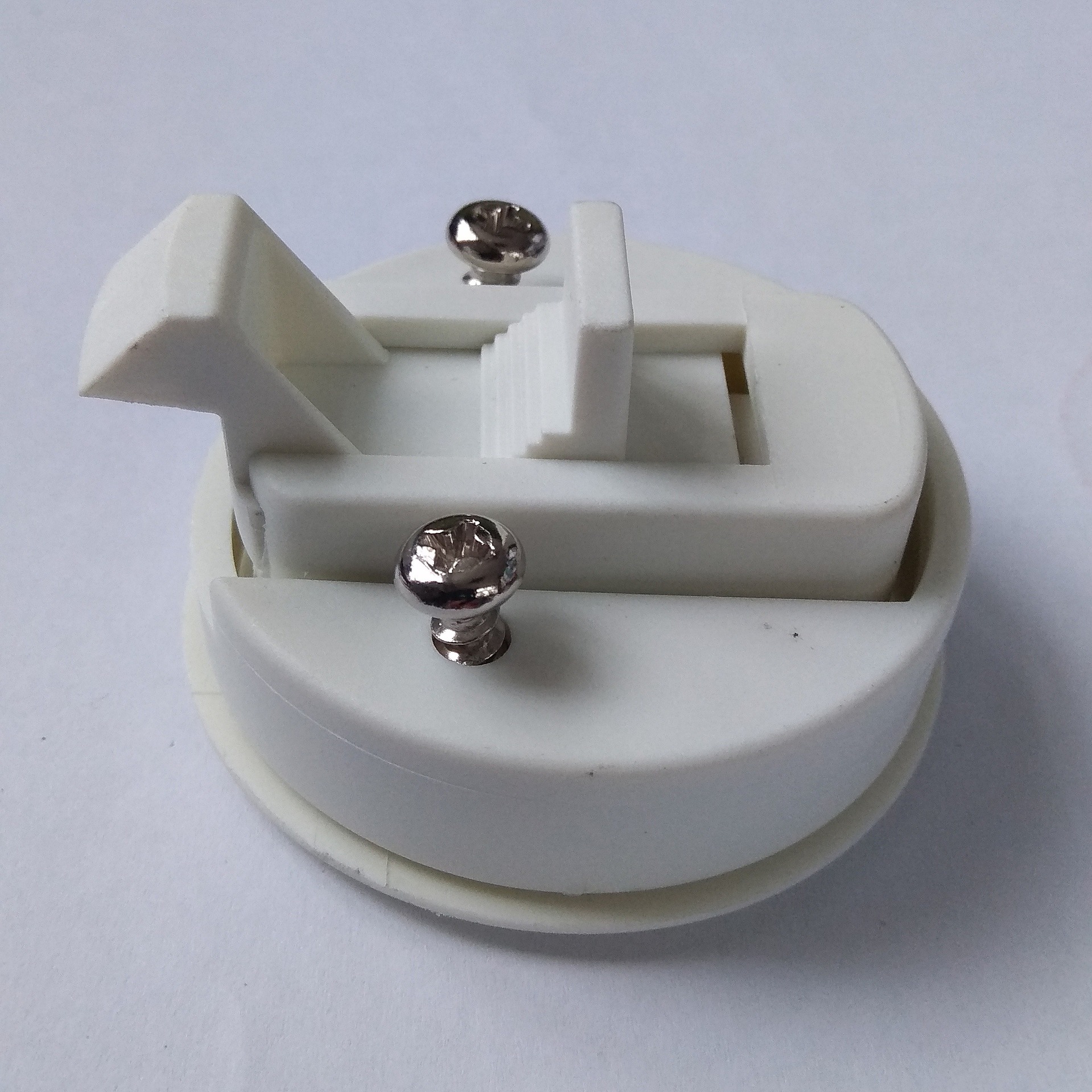 圆形平面塑料拉手扣锁里外开碰锁dk619-2pa救护车拉动式平面锁扣