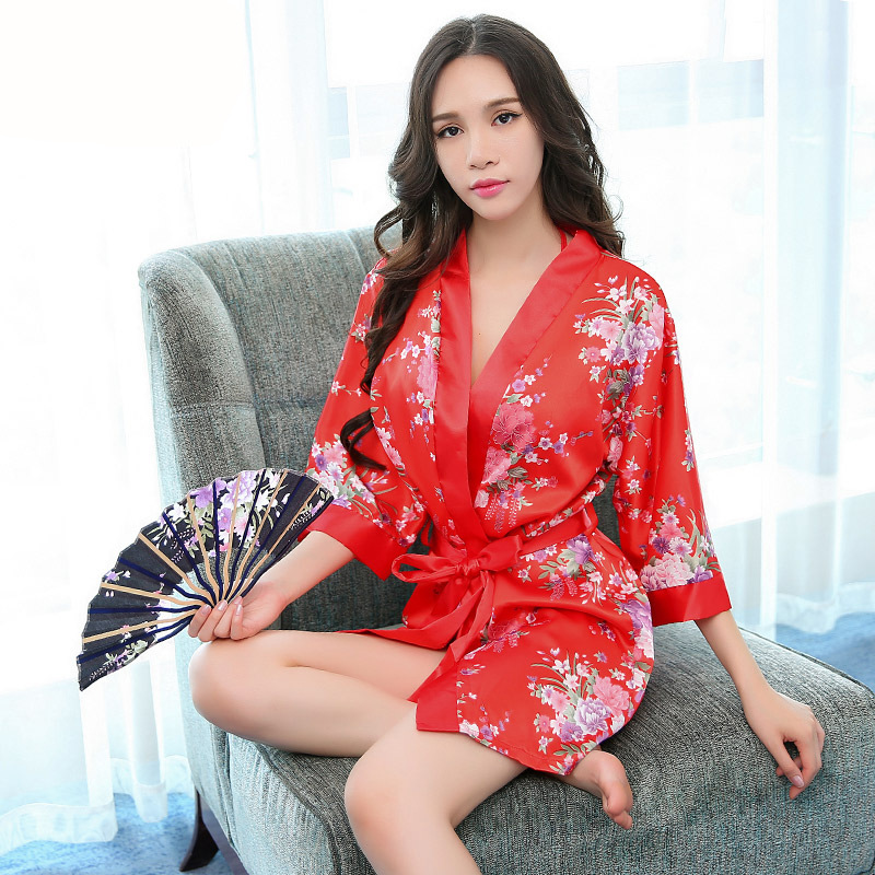 霏慕欧美古典日式和服性感睡裙女式情趣内衣睡衣制服诱惑套装7940