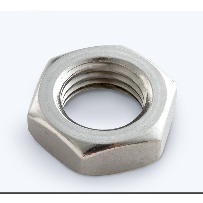 不锈钢304材质外六角薄螺母 德标din439薄螺帽扁螺帽a2 m6-m24