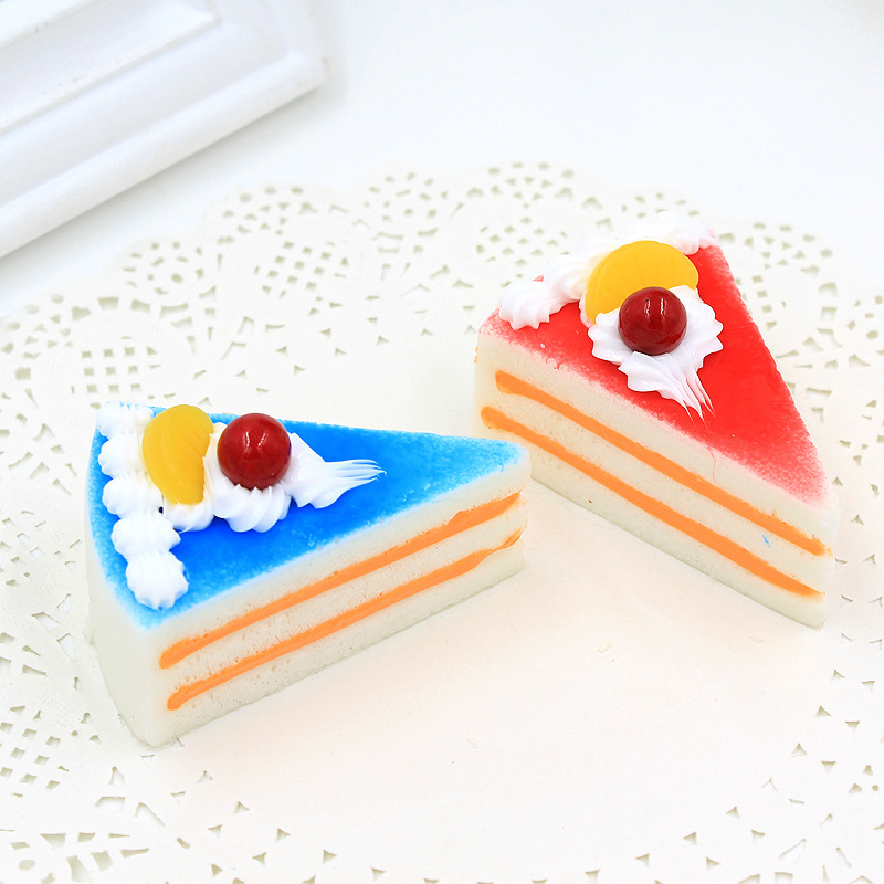 仿真三角形蛋糕模型pu三角形蛋糕面包店样品摆饰仿真蛋糕模型摆件