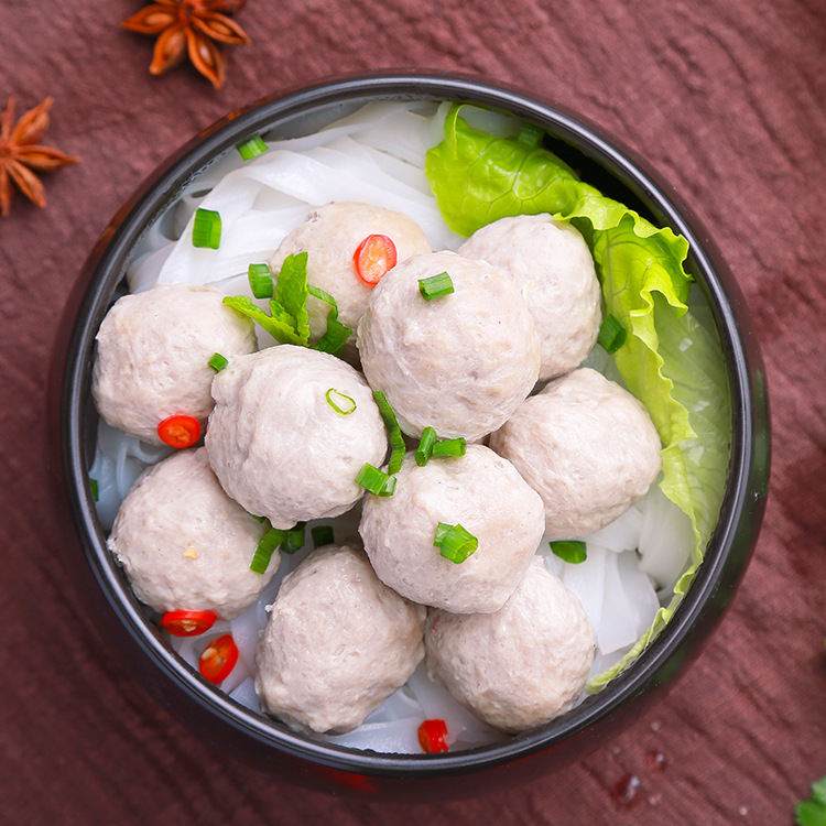 冷冻食品_米小牛手工猪肉丸500g 火锅麻辣烫关东煮食材超市冷冻 微商 