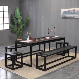 现代中式泡茶桌椅 茶楼茶馆茶台茶桌 简约办公洽谈会谈茶几批发