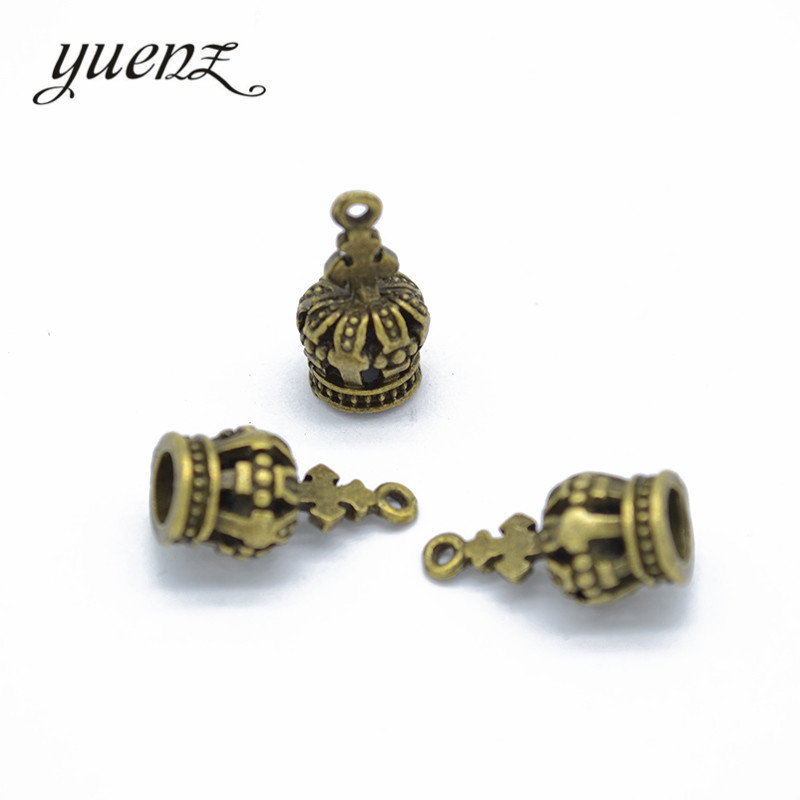 Yuenz 4-Color All-Match Crown Accessories Fashion Ornament Alloy Small Pendant Wholesale 18 * 9MM N225
